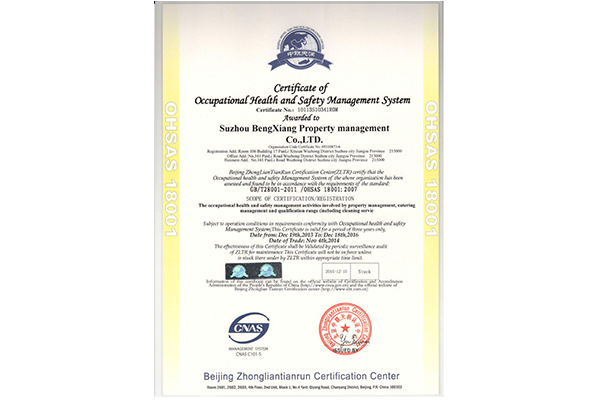 OHSAS18001职业健康体系英文